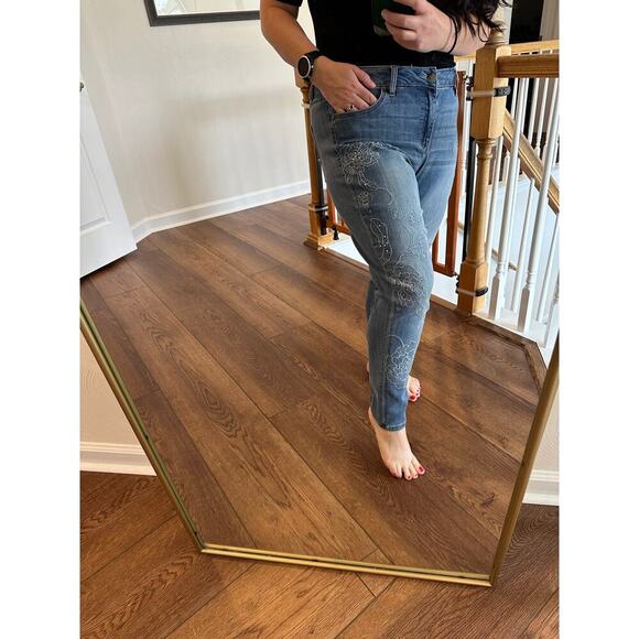 NWT Lane Bryant Embellished Super Stretch Skinny Jeans 16 - Picture 3 of 16